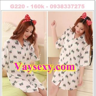 Sơ mi mặc nhà xinh xắn