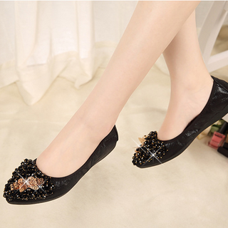 LOẠI I-GIÀY BÚP BÊ CƯỜM ĐÍNH NƠ BƯỚM