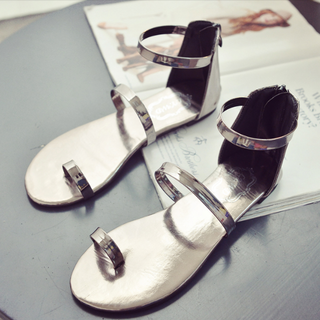 LOẠI I-GIÀY SANDAL XỎ NGÓN QUAI MẢNH KÉO KHÓA