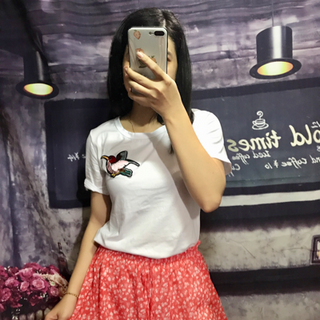 quần giả váy hoa
