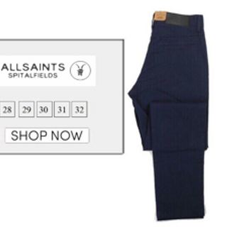 Quần kaki nam allsaints chinos slimfit