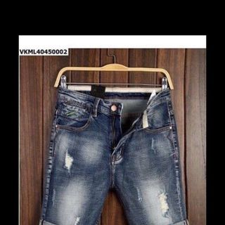 Quần short jean nam