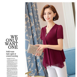 ÁO SƠ MI CHIFFON KÈM PHỤ KIỆN - DT240
