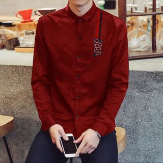Sơ mi thêu rắn