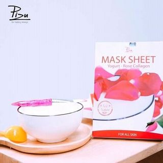 mặt nạ collagen hoa hồng pizu