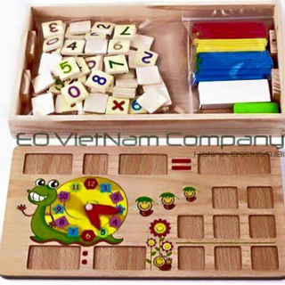 bảng gỗ ho bé học toán