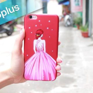 Ốp đỏ hình cô gái cho IP5 6 6P