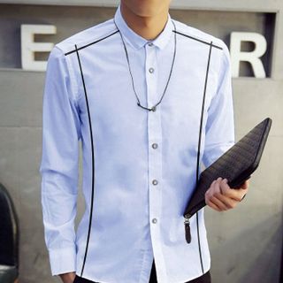 Sơ mi nam sọc 2 bên