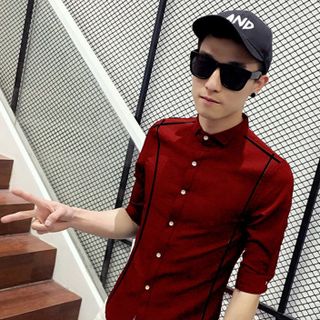 Sơ mi nam sọc 2 bên