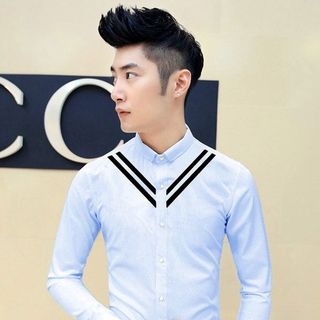 Sơ mi nam sọc chéo