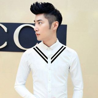 Sơ mi nam sọc chéo