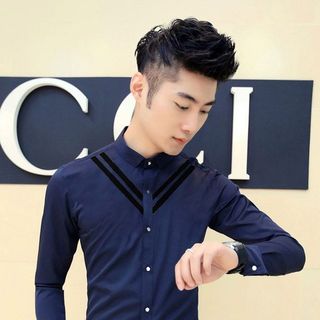 Sơ mi nam sọc chéo