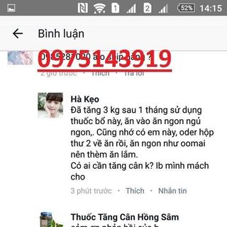 Tăng cân Hồng Sâm Tăng cân gia truyền Thuốc nam