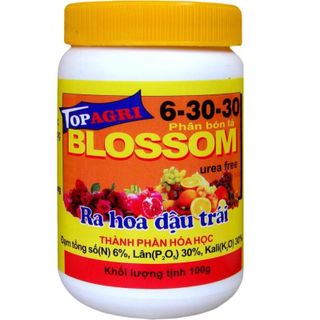 Phân bón lá kích bông phong lan Blossom 6-30-30 TopAgri chuyên gia hoa lan 100g