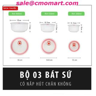 Bộ 3 bát sứ