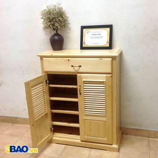 TỦ GIÀY GỖ THÔNG 80 cm