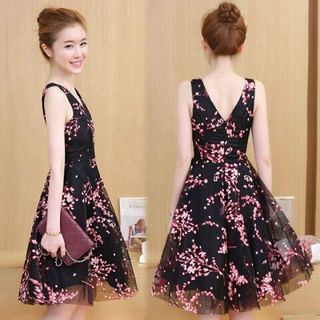 đầm xòe ren lưới