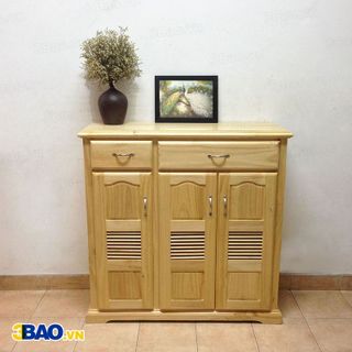 TỦ GIÀY GỖ THÔNG 100 cm