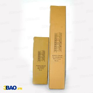 Kệ sách gỗ cao su 60cm 5 tầng