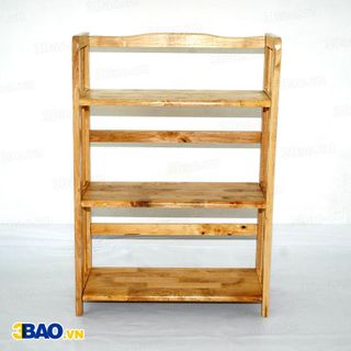 Kệ sách gỗ cao su 60cm 3 tầng