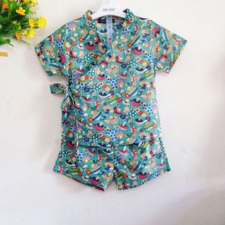 Pijama vạt chéo buộc dây