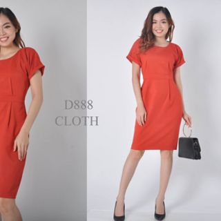 D888- Đầm ôm công sở