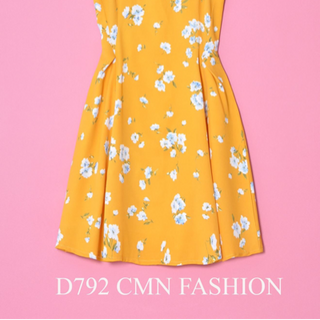 D792- Đầm xoè hoa