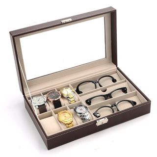 hộp đựng 6 đồng hồ và 3 kính