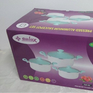 bộ nồi aulux tráng sứ