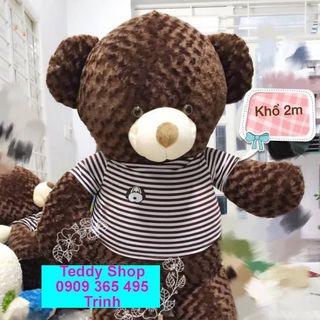 GAU BONG ÁO THUN 6T ĐEN 2M5