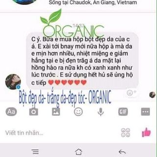 Bột trắng da đẹp tóc Organic