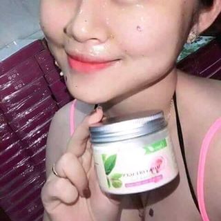 Mask collagen trà xanh - hoa hồng Organic