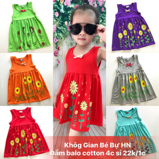 Đầm balo cotton 4c cực chất