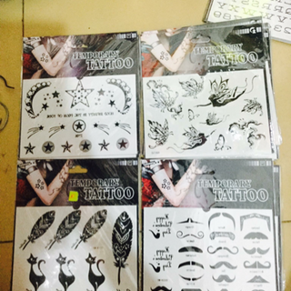 hình xăm tattoo râu vv