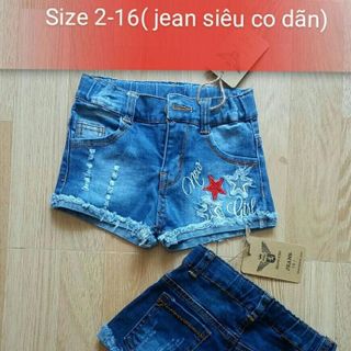 Quần short jean bé gái giá sỉ