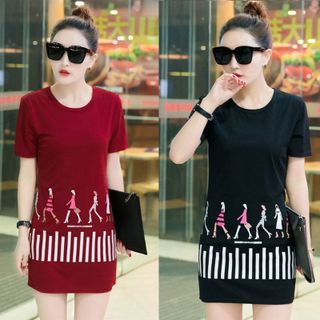 Đầm thun đen da cá Fashion Girls có size XXXL