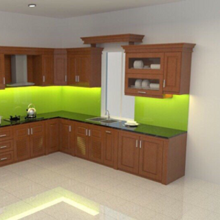 Tủ bếp gỗ xoan đào sồi Nga gỗ công nghiệp đẹp và hiện đại Sản và phân phối tại Làng nghề Tủ bếp Thanh Đa - Phúc Thọ - Hà nội
