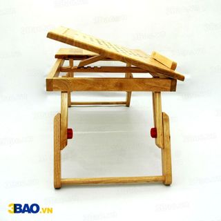 Bàn laptop xếp gọn 53cm màu gỗ tự nhiên