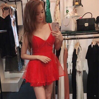 ĐẦM REN ĐÍNH CƯỜM