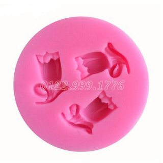 Khuôn rau câu Silicon 3 Hoa Tulip – Mã 3 - 1