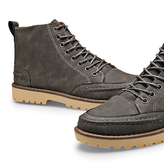 Giày Boot Nam Cổ Cao Màu Xám