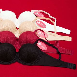 Áo ngực ZG – 4103 set 4 cái - Áo Ngực Cúp Ngang Mút Dày ren – Nâng Ngực Hiệu Quả Cho Bạn Vòng 1 Căng Đầy Gợi Cảm Hơn