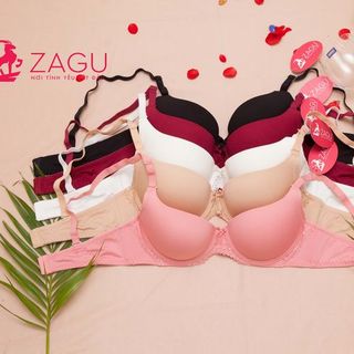 Áo Ngực Zagu - 5102 set 4 cái - nguyên ngực gợi cảm trơn – đệm mút vừa định hình nâng đỡ vòng một