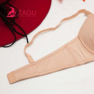 Áo Ngực Zagu - 6102 set 4 cái - cúp xéo gợi cảm trơn nhúng– đệm mút dày định hình nâng đỡ vòng một