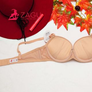 Áo Ngực Zagu - 6102 set 4 cái - cúp xéo gợi cảm trơn nhúng– đệm mút dày định hình nâng đỡ vòng một