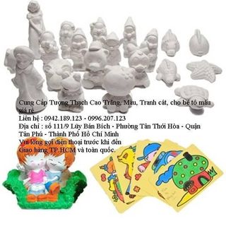 Tượng thạch caoo - tranh cát cho bé tô màu giá sỉ