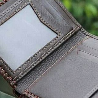 Ví đứng handmade da bò 100