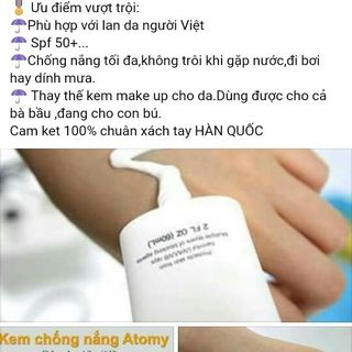kem chống nắng 60ml ATOMY 240k