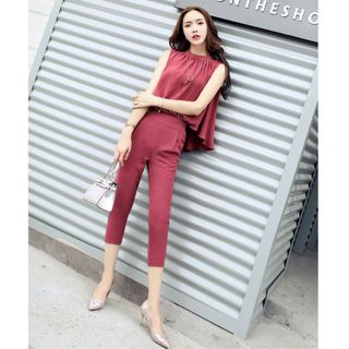 Set bộ lửng da cổ yếm đuôi tôm phối dây kéo