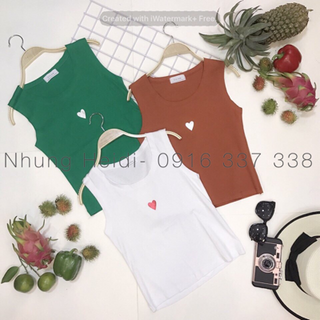 Áo thun 3 lỗ hình tim
